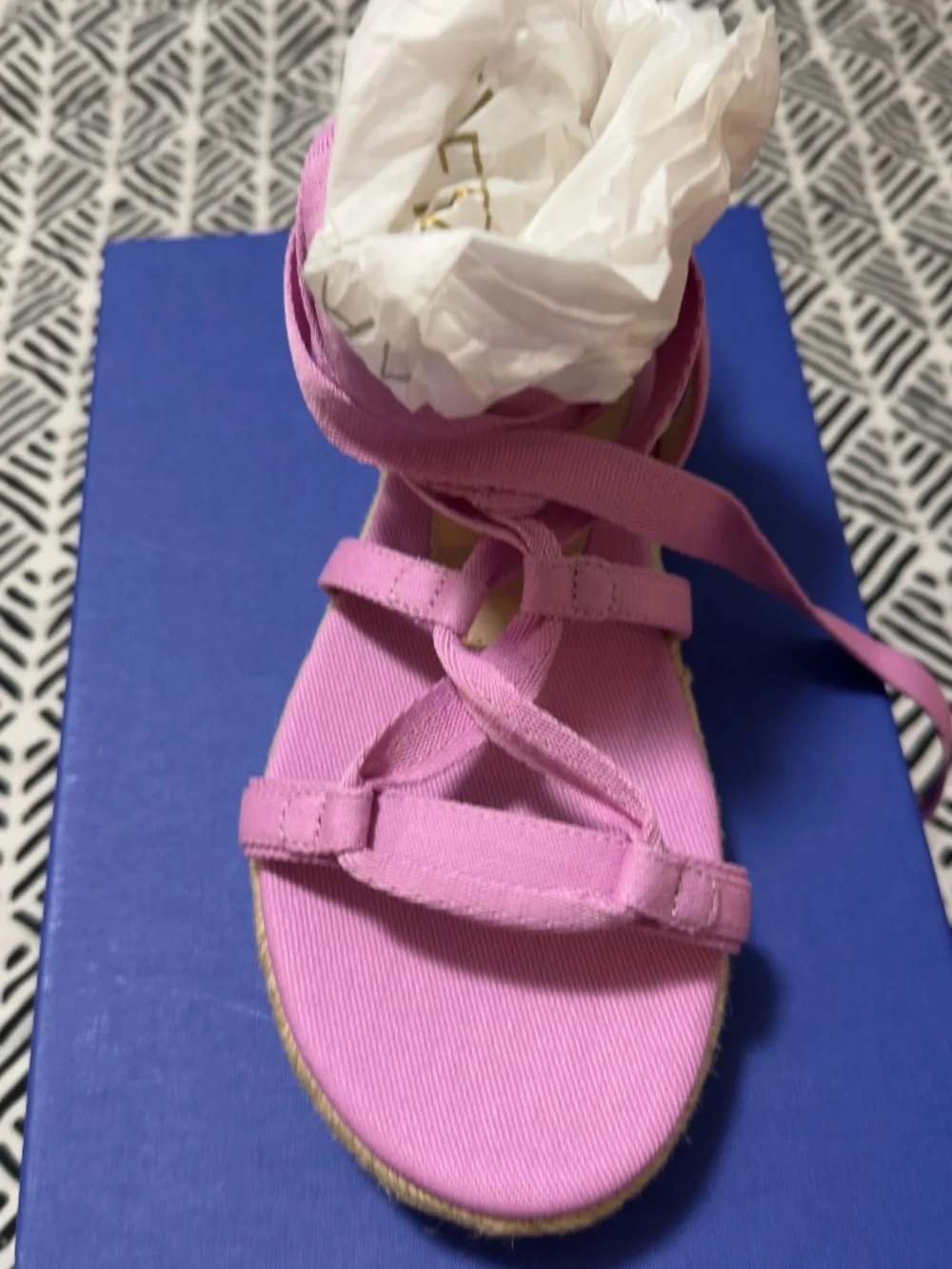 Stuart Weitzman Altdup Canvas Espadrille Flat Sandal In Pink